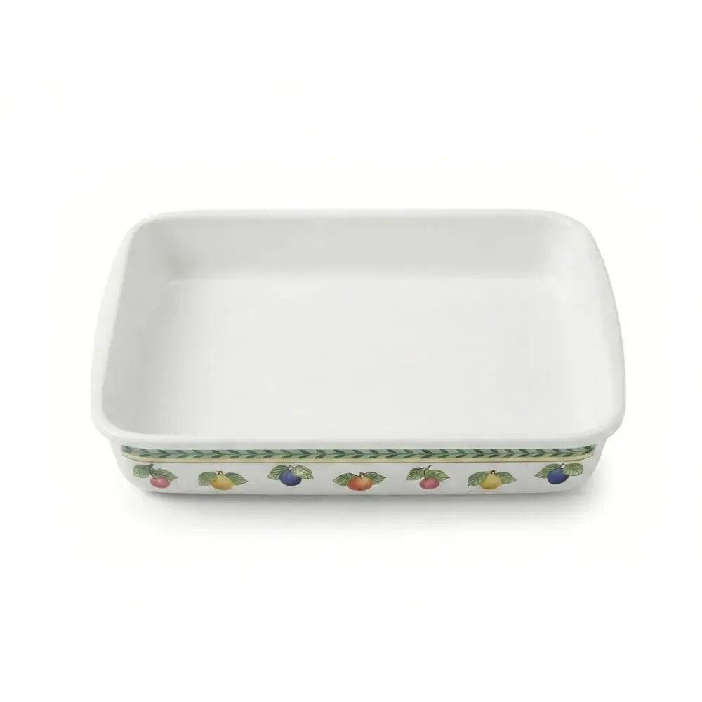 French Garden Fleurence Villeroy & Boch Enamelware Baking Pans Set of 2
